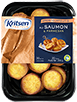 Mini-clafoutis saumon, parmesan