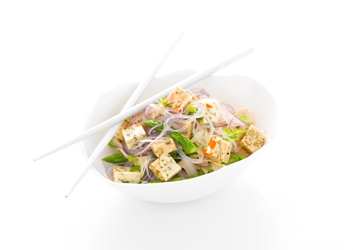 Délice saumon St Jacques et asperges aux vermicelles chinois