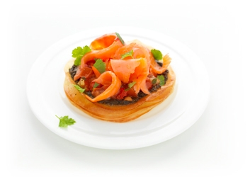Tartes fines de saumon fumé
